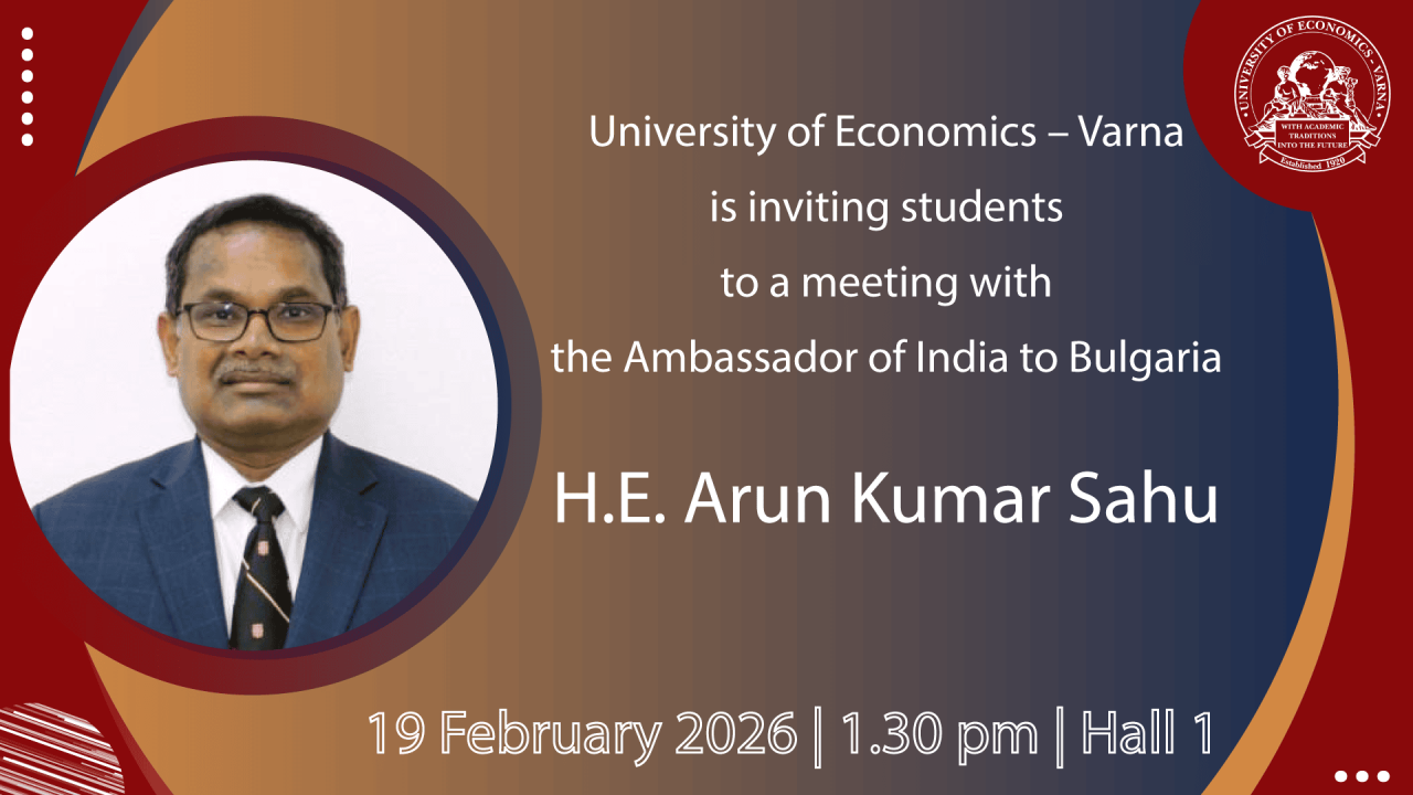 H.E. Arun Kumar Sahu, the Ambassador of India to Bulgaria, is Meeting with Students