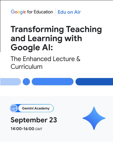 Google for Education предлага три сесии в областта за колеги във висшето образование