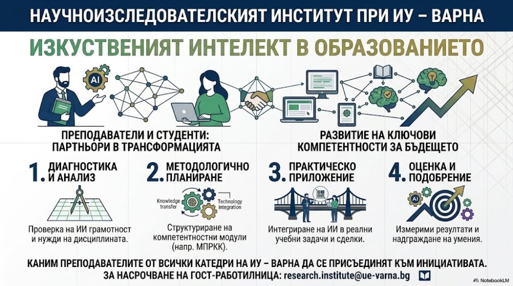Изграждане на приложна ИИ грамотност: Научноизследователският институт сътрудничи с преподав...