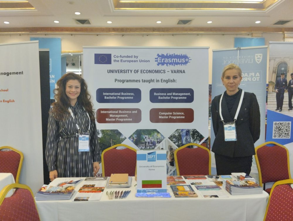 University of Economics – Varna took place in the prestigious international educational exhibition IEFT 2023 in Turkey