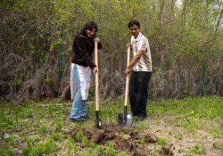 Exchange Students Celebrate Earth Day with Tree-Planting Initiative in Golden Sands 2