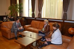 Работна среща между ректора на Икономически университет – Варна и  председателя на Управителния съвет на Съюза на учените – Варна