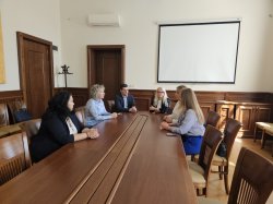 Среща по повод научно сътрудничество между Икономически университет – Варна и Шчечински университет (Полша)