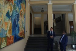 Посланикът на Индия в България Н. Пр. Арун Саху се срещна с академичното ръководство и студе... 2
