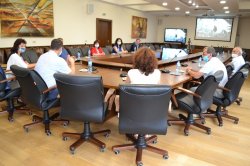 Работна среща между академичните ръководства на ИУ – Варна и ВТУ “Т. Каблешков” 
